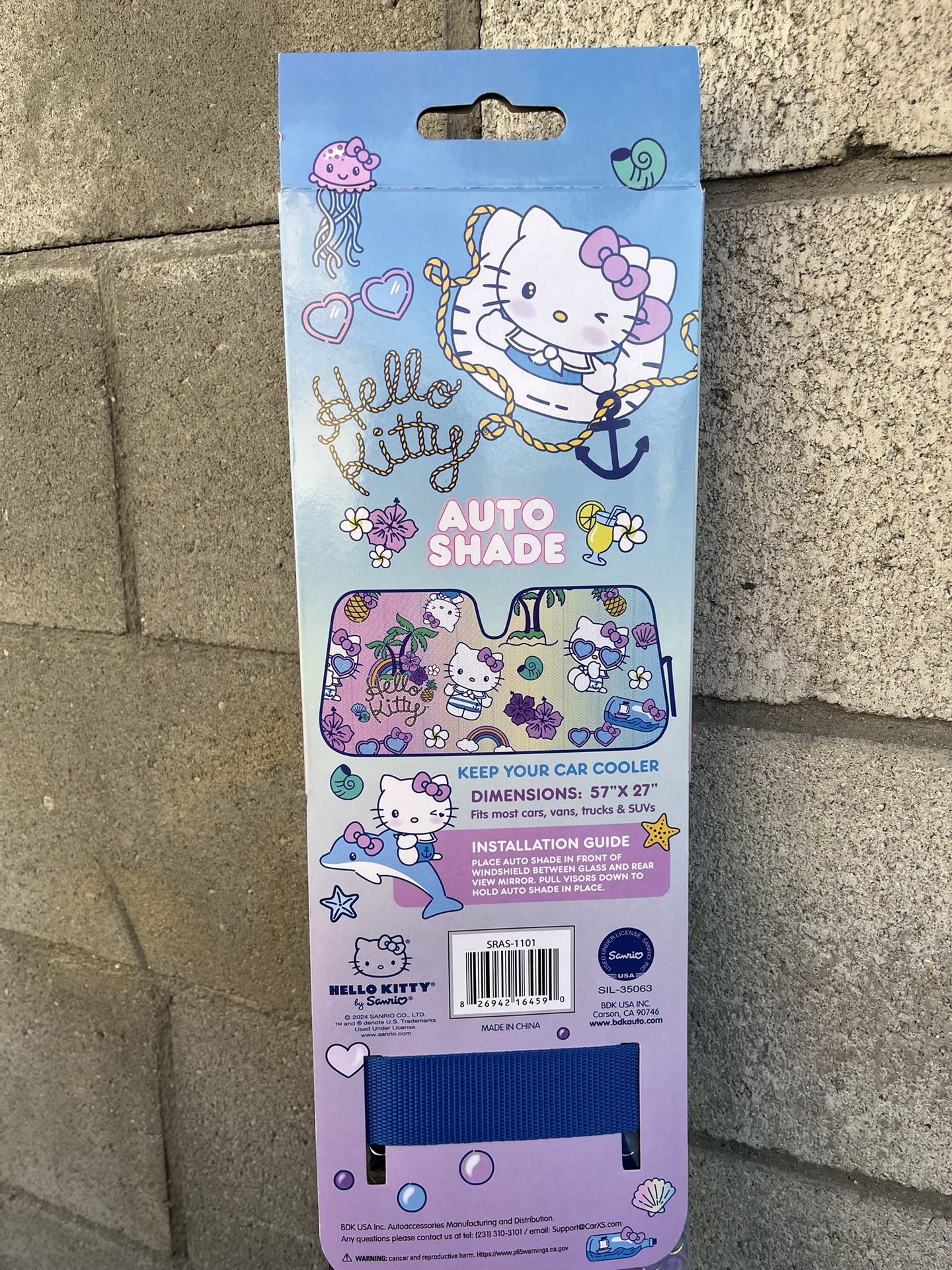 Front windshield cover Hello Kitty