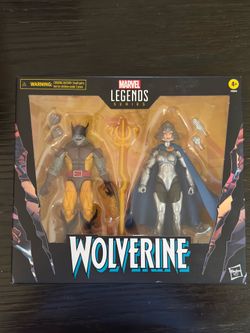Wolverine 50th Anniversary Marvel Legends Wolverine and Lilandra Neramani Action Figure Two-Pack