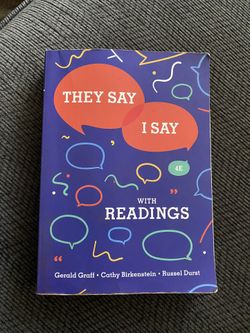 they say i say with readings - 4th edition