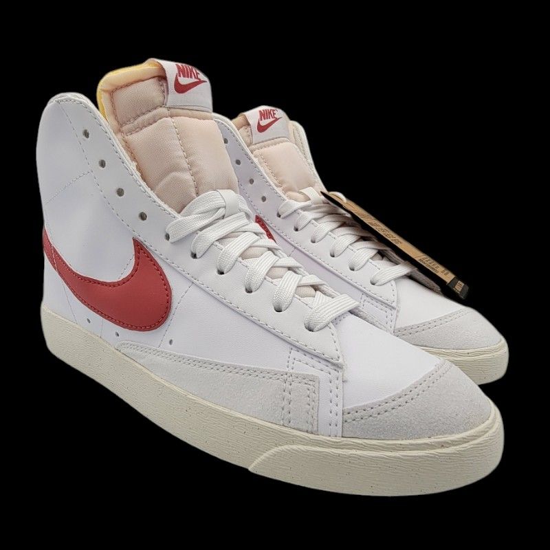 Nike Blazer Mid ‘77 NN White/Adobe/Red Stardust Sail Women’s 8M Usa