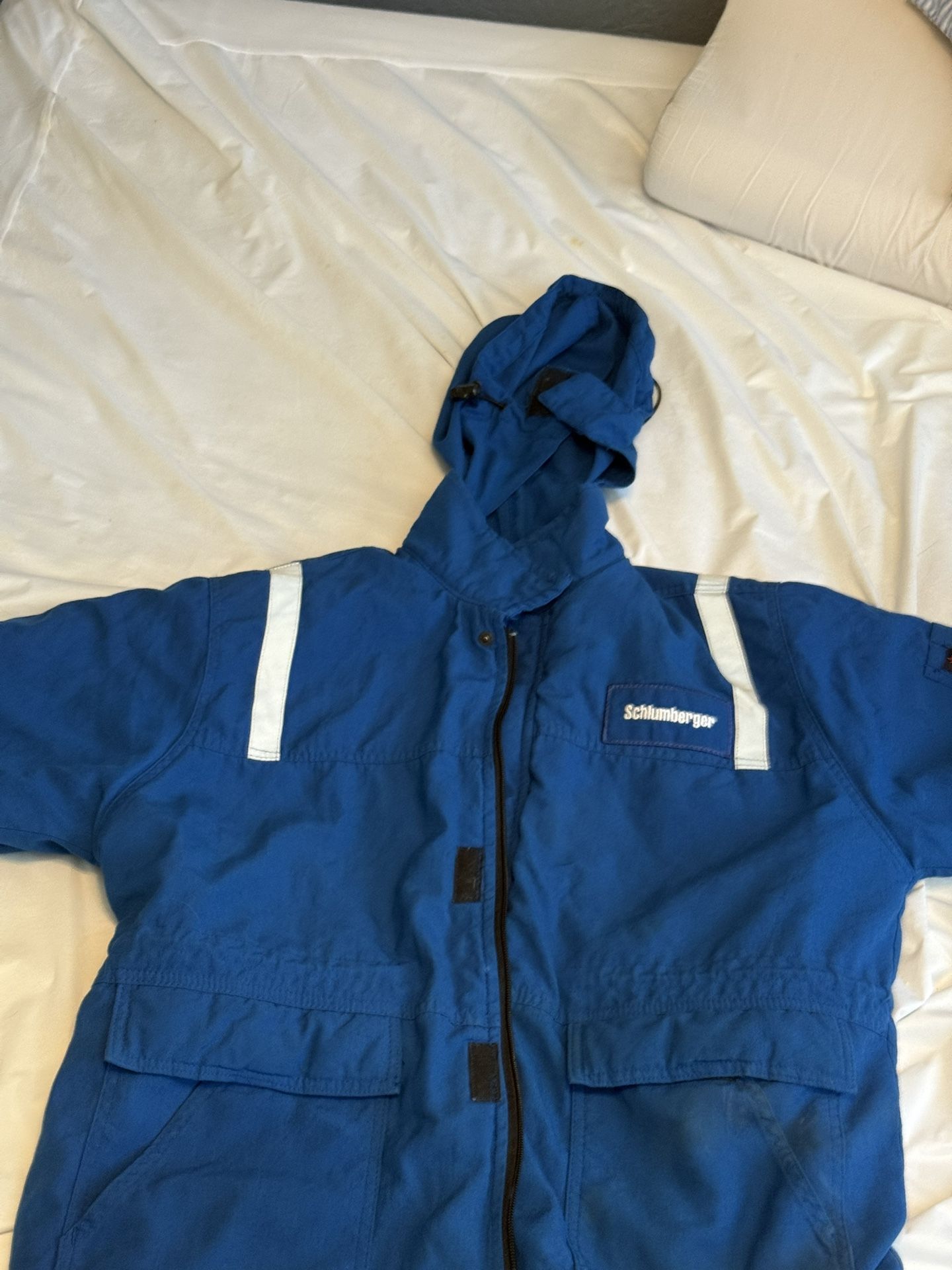 Size Large used FRC Jumpsuit with hoodie