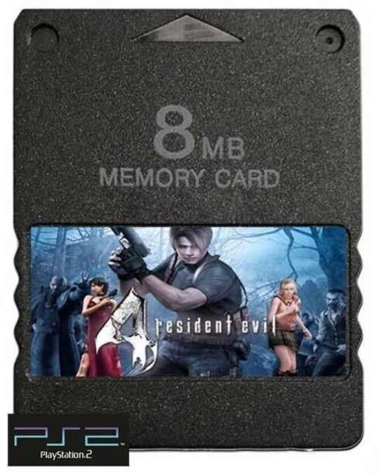 Resident Evil 4 PlayStation PS2 Memory Card Saved Data (New)