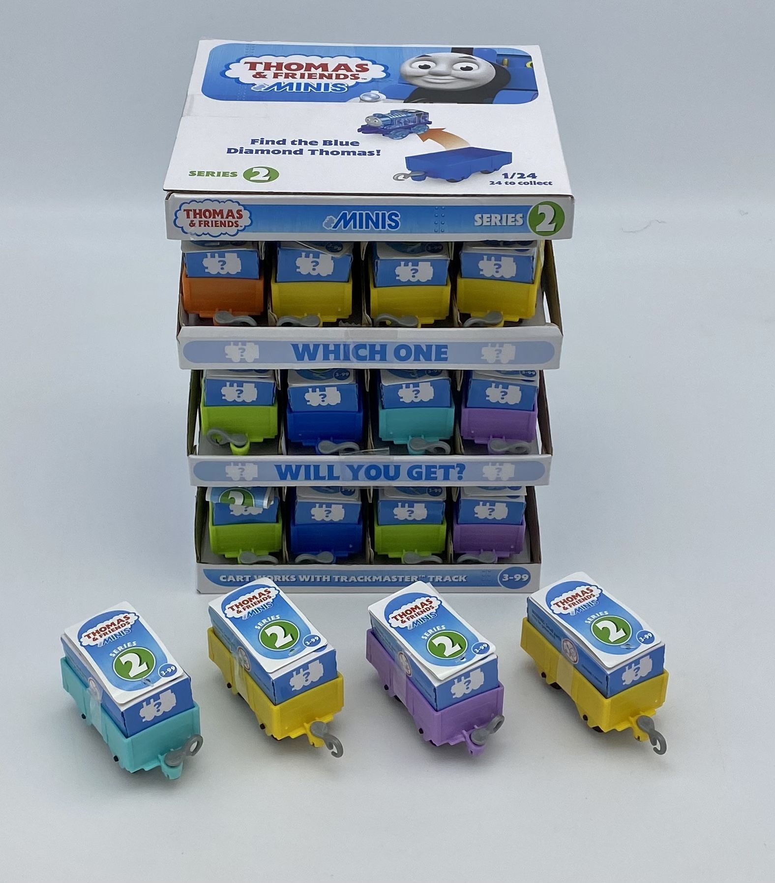 28 (Full Case+4) Thomas & Friends Minis Train Engines Series 2-Store Display Box
