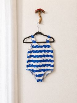 Vintage Sweet Potatoes Toddler Girls One-Piece Swimsuit – Size 5