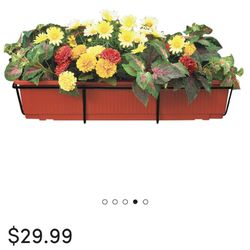 8 Window Boxes Flower Pots balcony Metal Boxes And Pots
