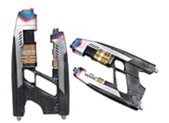 Star Lord Blaster Resin 1:1 Replica Cosplay for The Galaxy Peter Quill Halloween Costume Accessories (2Pcs)