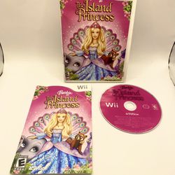 Barbie: The Island Princess (Nintendo Wii) U Game CIB Complete Tested Vintage