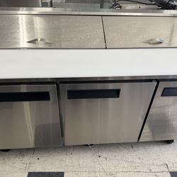 Brand New Dukers 72” Sandwich Prep Table Commercial