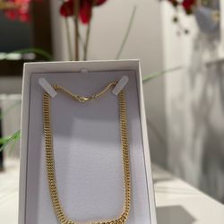 Cadena De Corte Princesa Oro 14k 