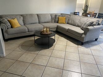 Lshaped Beige/taupe Sectional