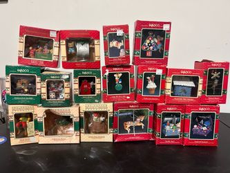 Enesco Treasury of Christmas Ornaments Lot