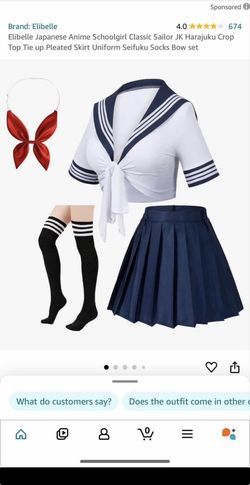 School Girl Anime Outfit Size Xl/2xL NEW 