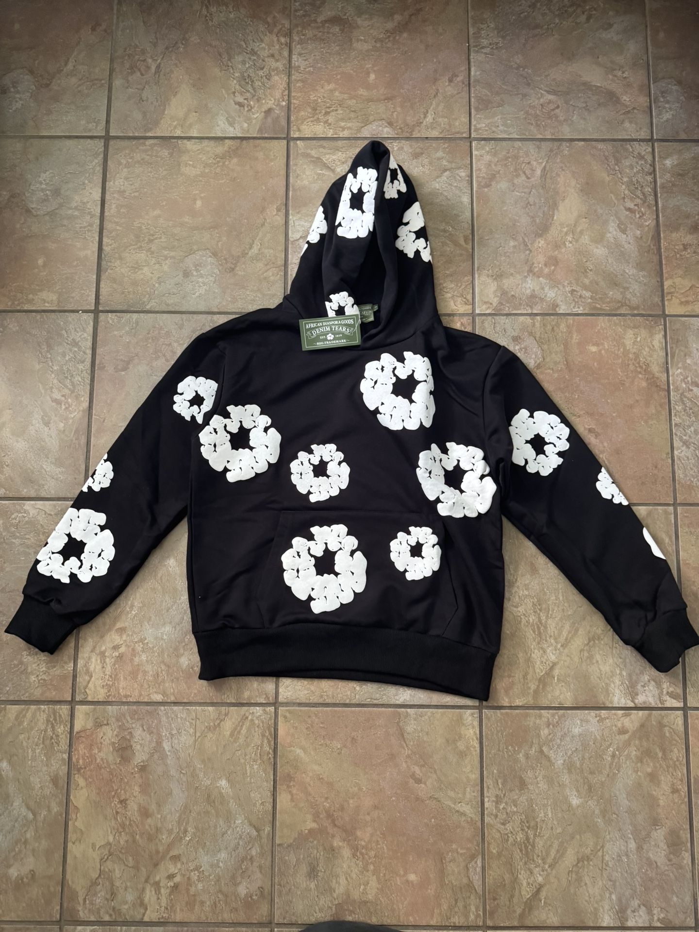 Demin Tear Hoodie