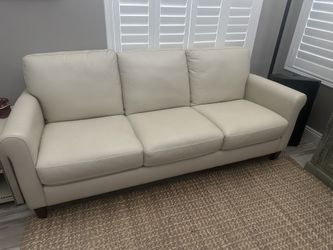 All Leather Couch 