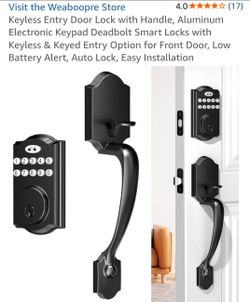 ( BRAND NEW ) Weaboopre Keyless Entry Door Lock with Handle / Keyless Door Lock