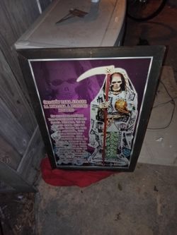 Santa Muerte Framed Prayer Poster