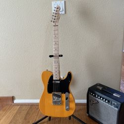 Squier Telecaster (Mint) W/ Fender Amp 