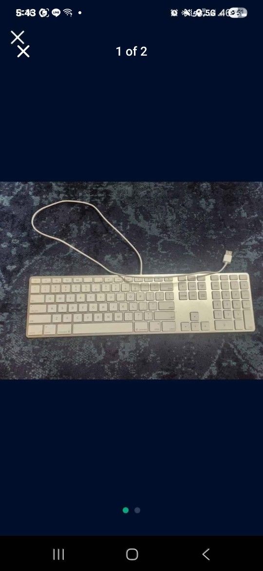 Macbook Apple Wired USB Keyboard