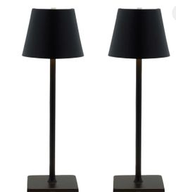 CORDLESS RECHARGEABLE SET OF 2 TABLE LAMPS