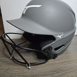 Mizuno Batting Helmet with Face Guard 7 3/8_7 7/8