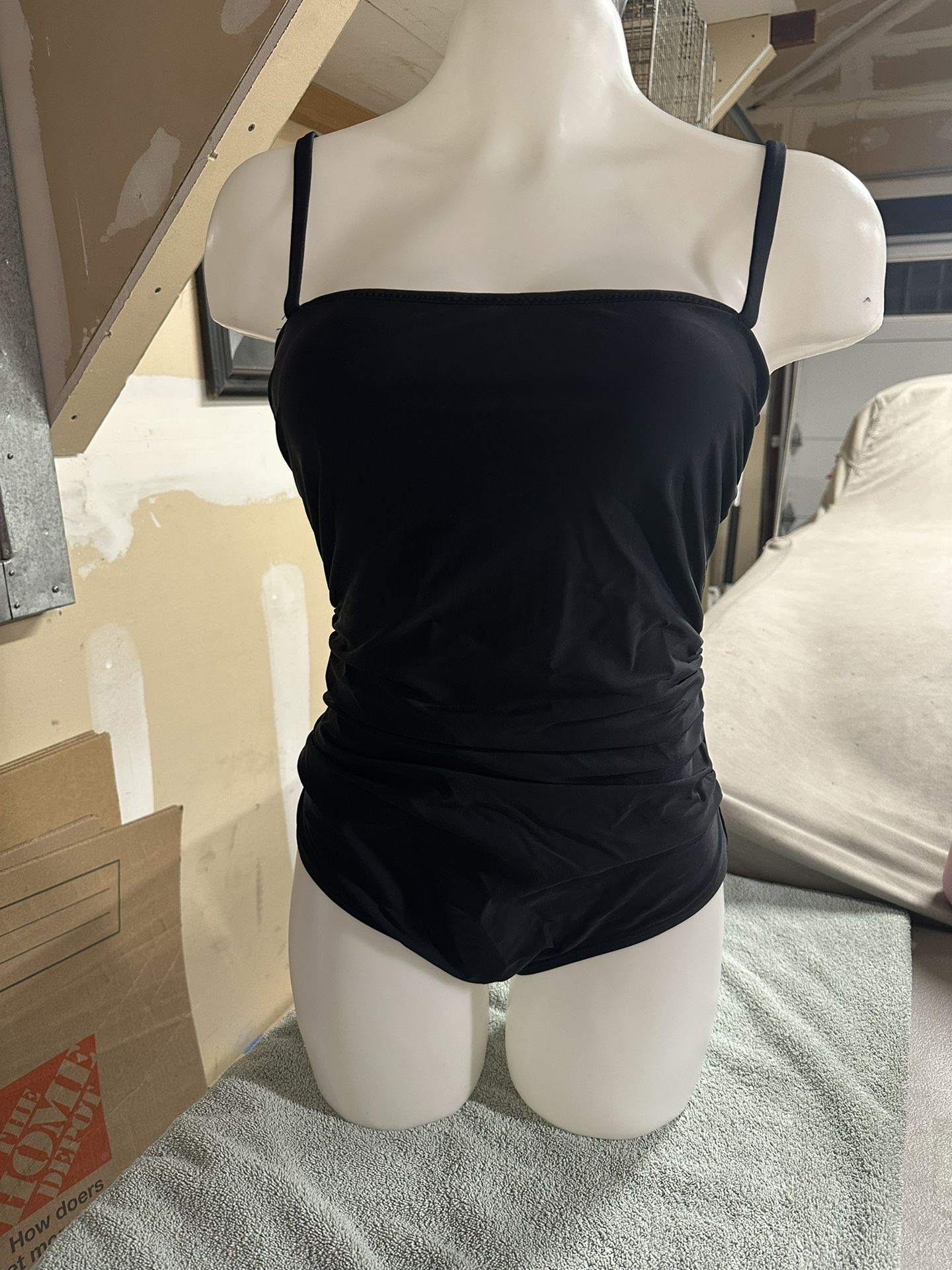 Black One Piece Swimsuit Med