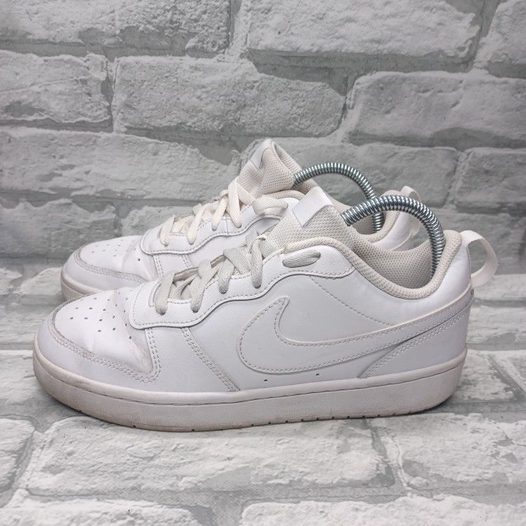 Mens Nike Court Borough 2 Sneakers White Size 7Y