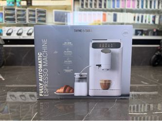 Thyme & Table Fully Automatic Espresso Machine, with touch screen - ((Take It Home In Payments/ llévatelo a casa en pagos) only $10 down
