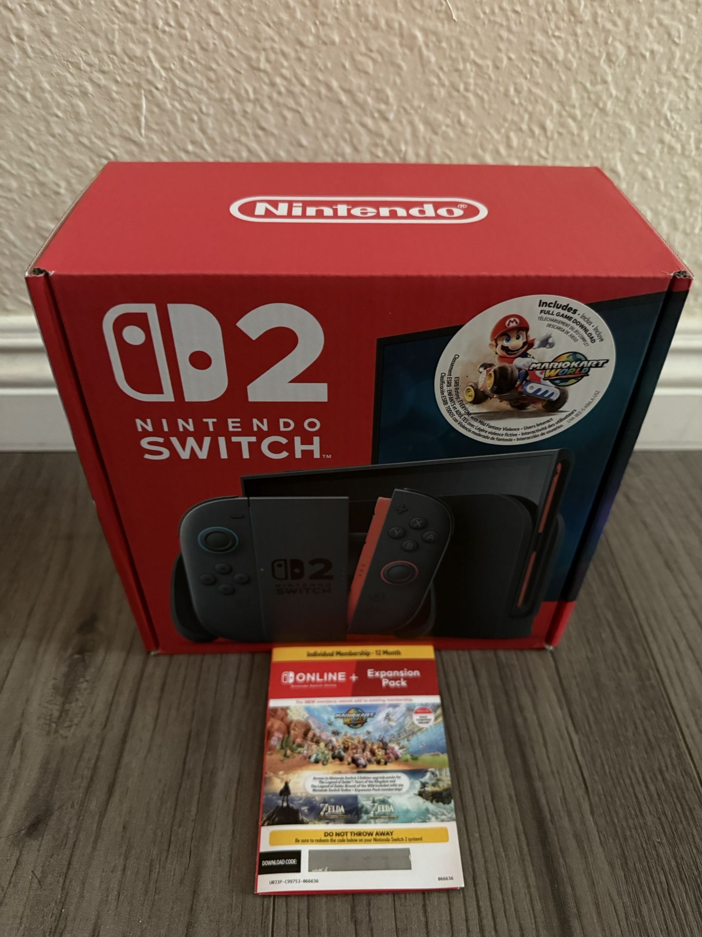 Nintendo Switch 2 + Mario Kart + NSO 12Month Expansion