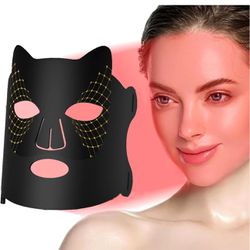 Red Light Therapy for Face, 4 Colors LED Red Light Therapy Silicone Mask 660nm & 850nm Wavelength for Home Use
