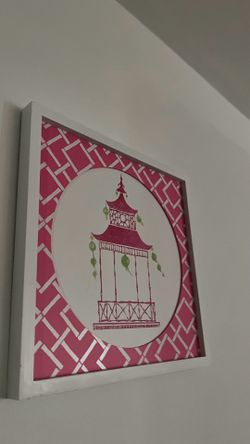 Pagoda wall art