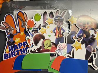 Zootopia Honeycomb Tabletop Decorations