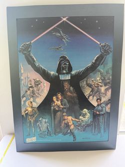 Vintage 1980 Star Wars: The Empire Strikes Back Poster – Boris Vallejo – Coca-Cola Promo