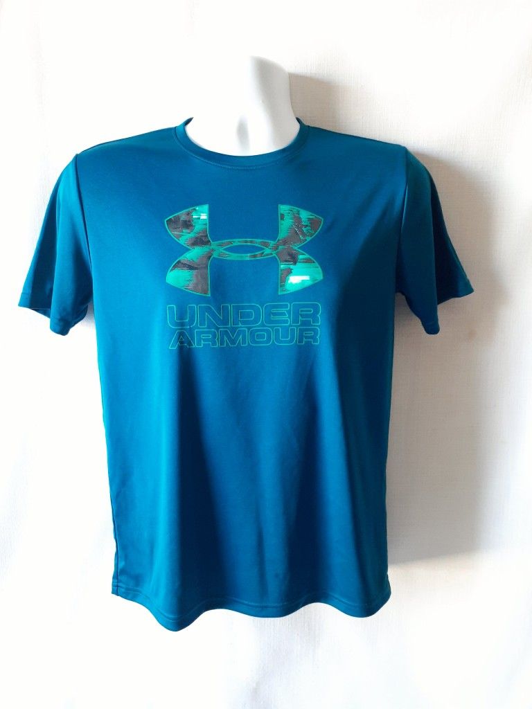 Under Armour boy's blue short-sleeve activewear top size XL