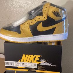 Air Jordan 1 Retro High OG Pollen Grade School Size 6.5Y.             Women’s Size 8