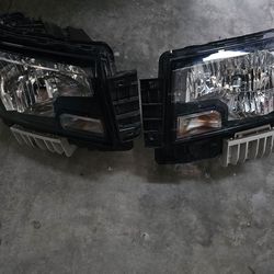 22 frontier oem headlights+ air filter+ spare rim