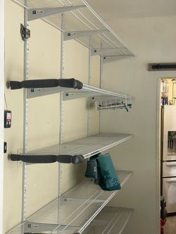 Wall-Mounted Wire Shelving Unit