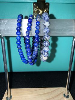 Lazurite (Sodalite) Bracelet or Necklace
