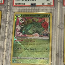PSA 9 Radiant Venasaur 2022 Pokemon Go