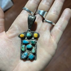 Turquoise Pendant Unisex