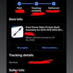 Front driver side axle shaft assembly 