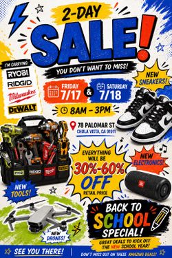 Venta-Sale 7/18 @ 78 palomar st 91911