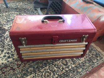 RARE Craftsman Tool Box 3 Drawer Waterloo SF 49ers Model 706
