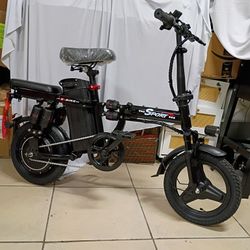 FULL SUSPENSION FOLDING ELECTRIC BIKE 25MPH-RANGE 30+MILES
