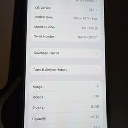 iPhone 13 Pro Max 1TB Unlocked – Great Condition  $500