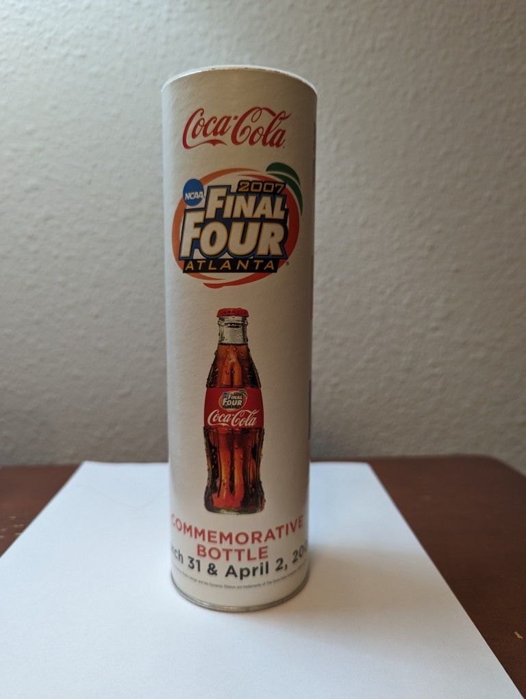 2007 Coca-Cola Atlanta Final Four Commemorative Bottle & Tube UNOPENED

