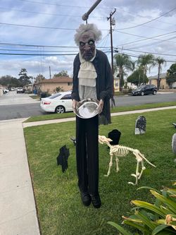 Life-Size Hanging Halloween Butler Prop