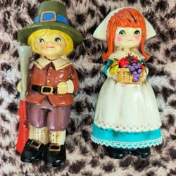 Vintage Napco Figurines. Boy And Girl. Pristine Condition