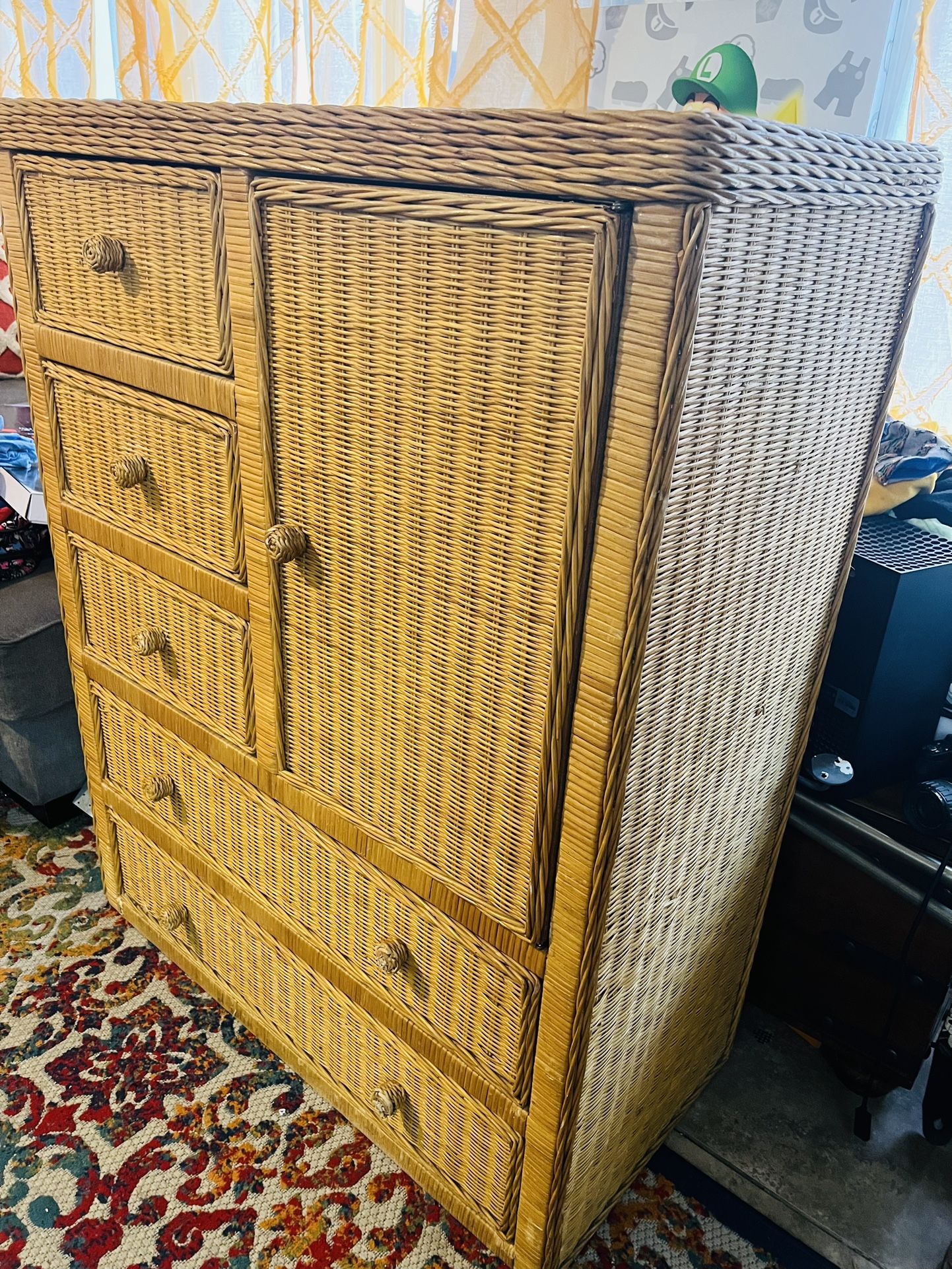 Used Rattan Dresser