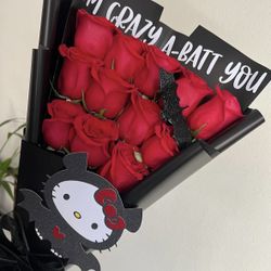 hello kitty bat bouquet 