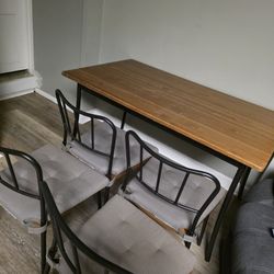 Table And 4 Chairs $50